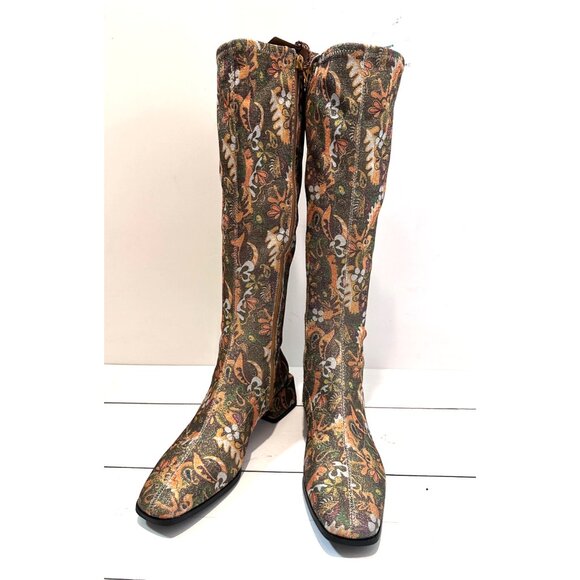 CHELSEA & VIOLET WOMENS ZAYLA FLORAL BOOTS - SIZE 8M- NWOB - Picture 3 of 10